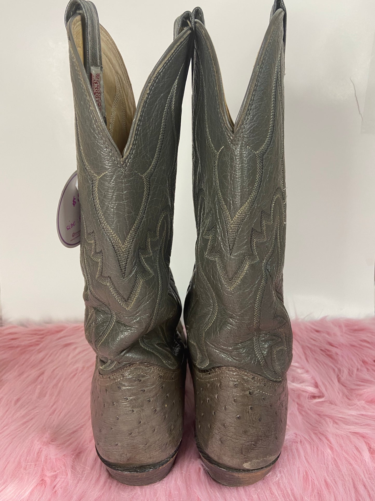 Grey Cowboy Boots - 8.5/9