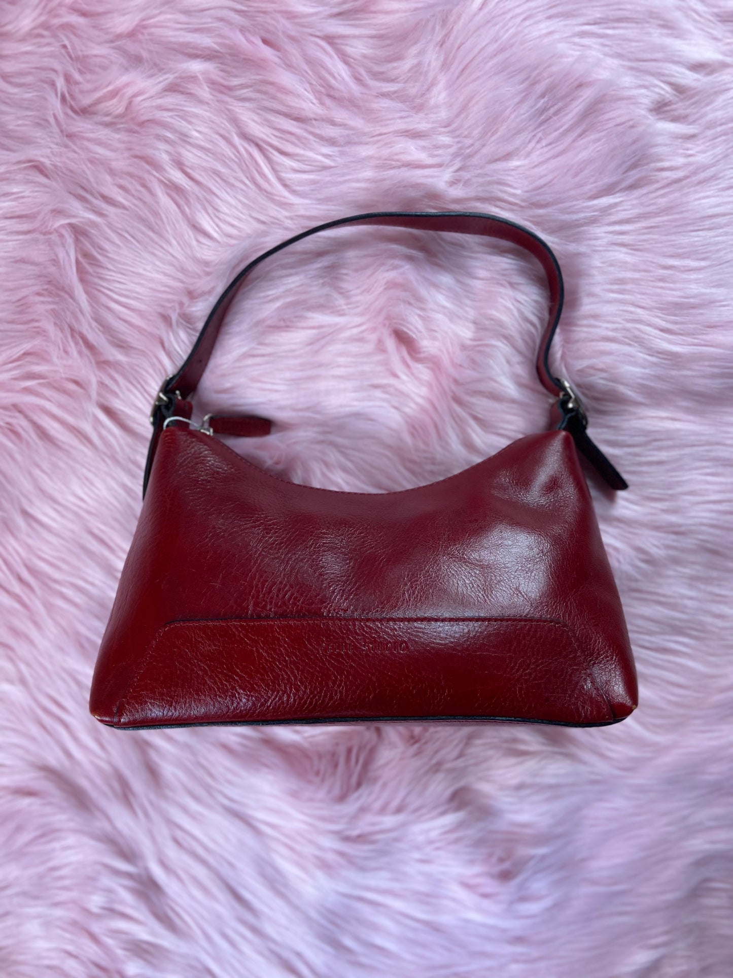 Red Leather Shoulder Bag