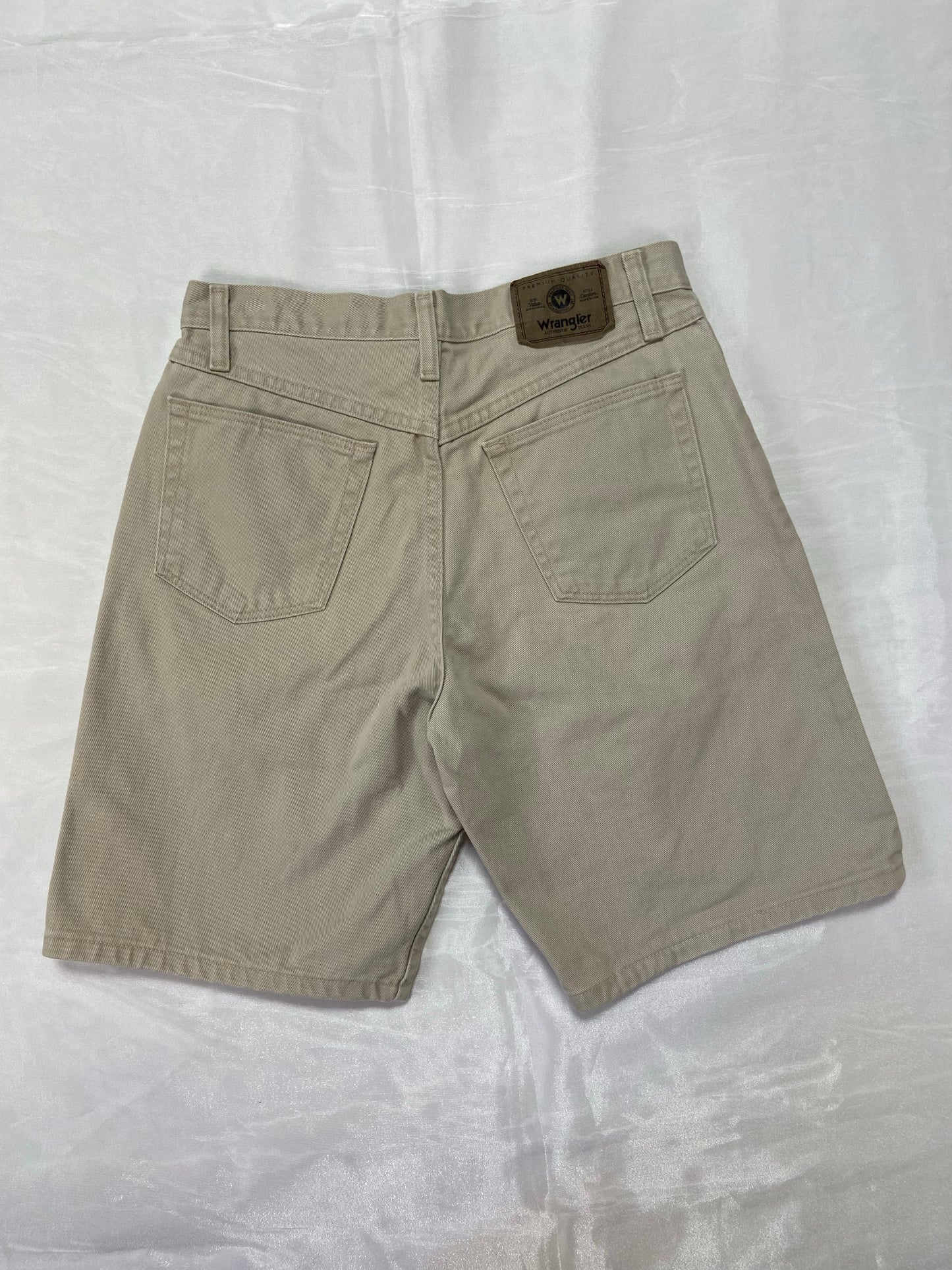 Khaki Wrangler Denim Shorts - 29”