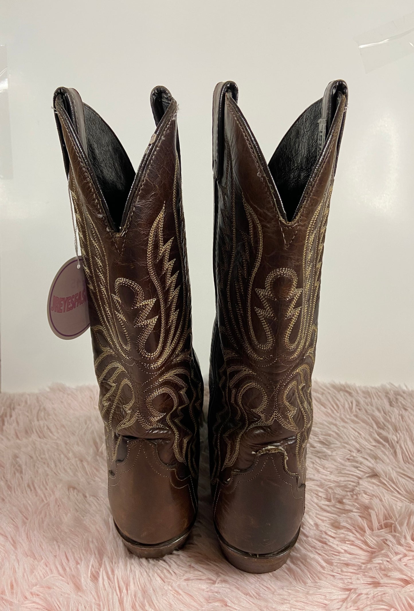 Brown Cowboy Boots - 9