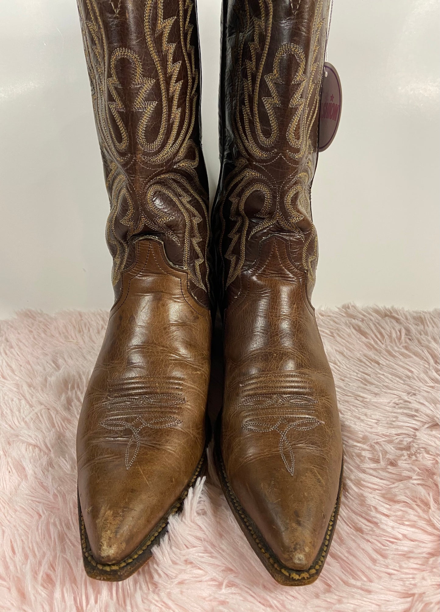 Brown Cowboy Boots - 9