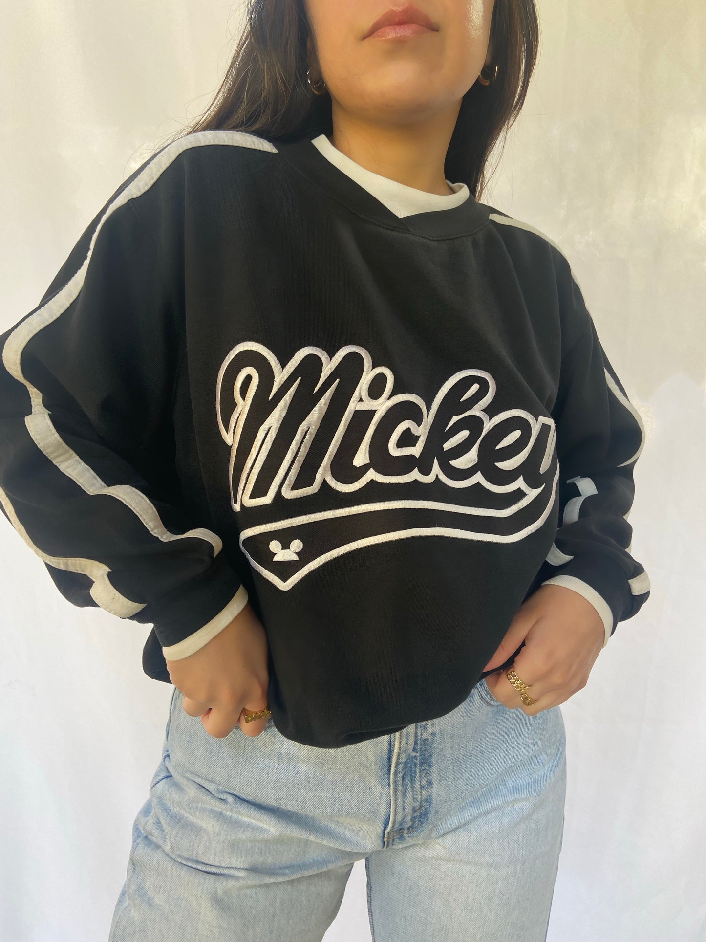 Black Mickey Crewneck - S/M