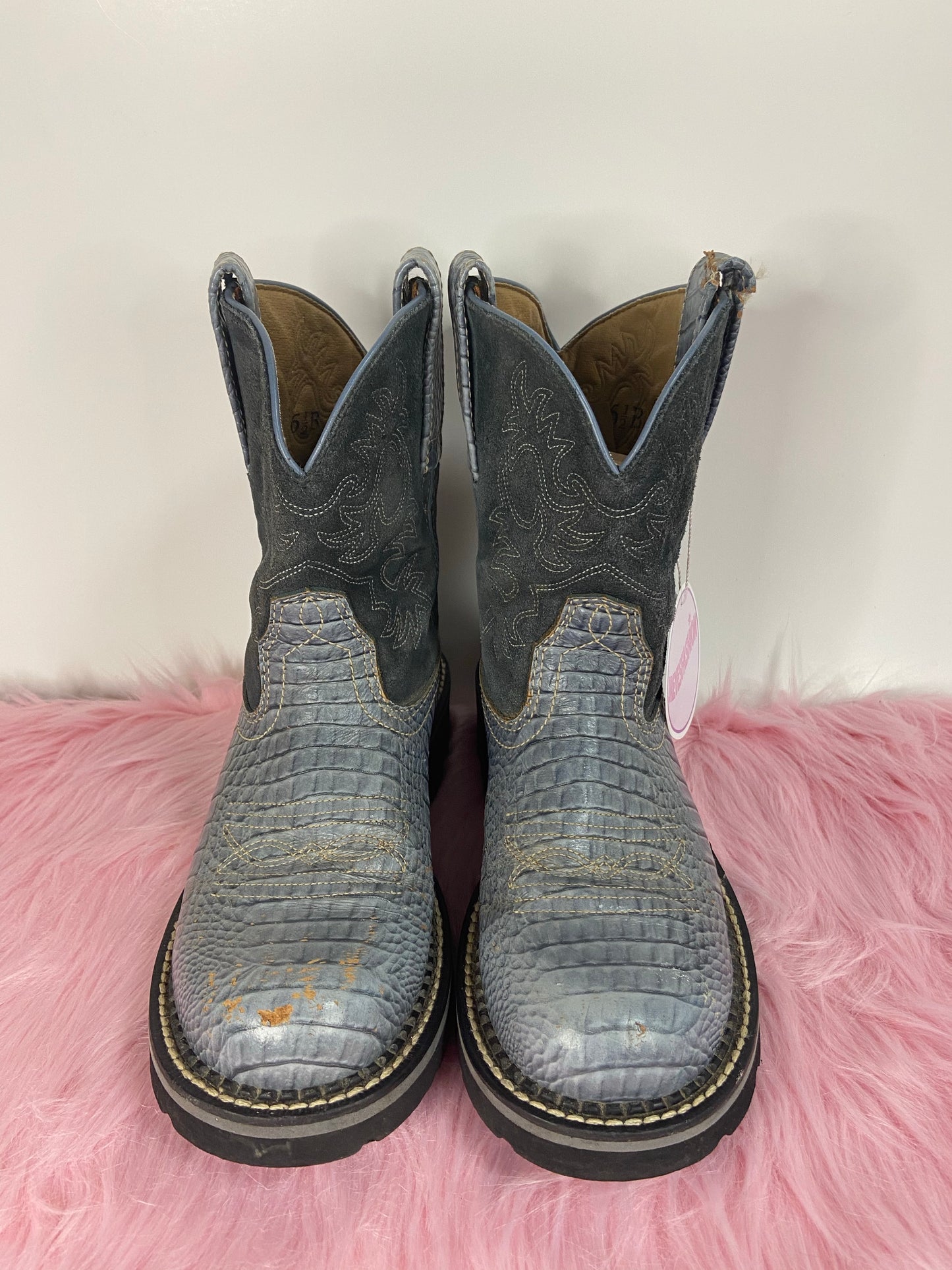 Blue Cowboy Boots - 6.5/7