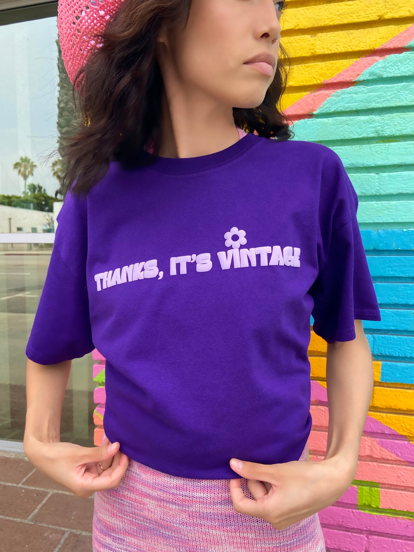 Thanks, It’s Vintage Tee - Purple/ Lilac - Large