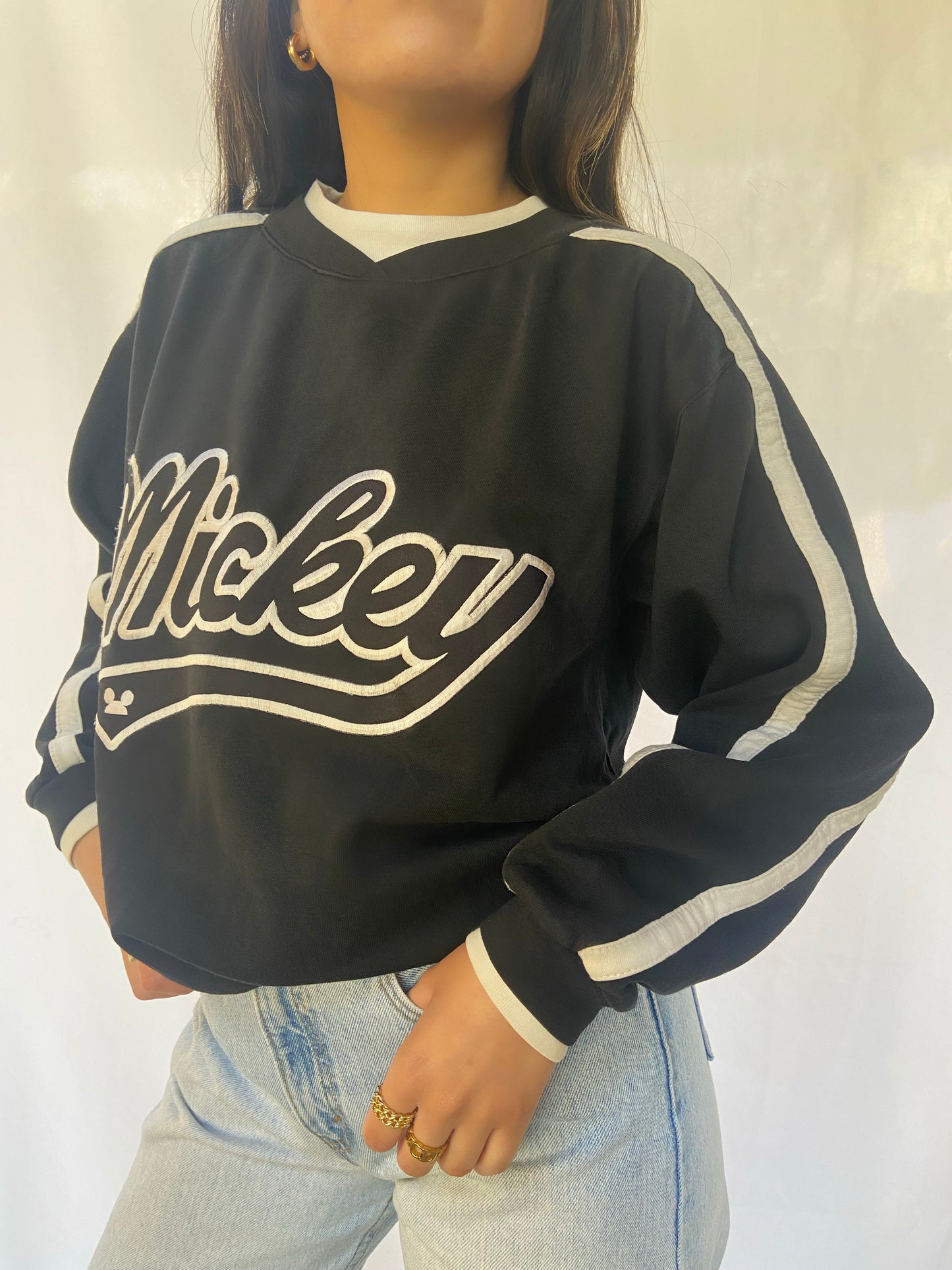 Black Mickey Crewneck - S/M