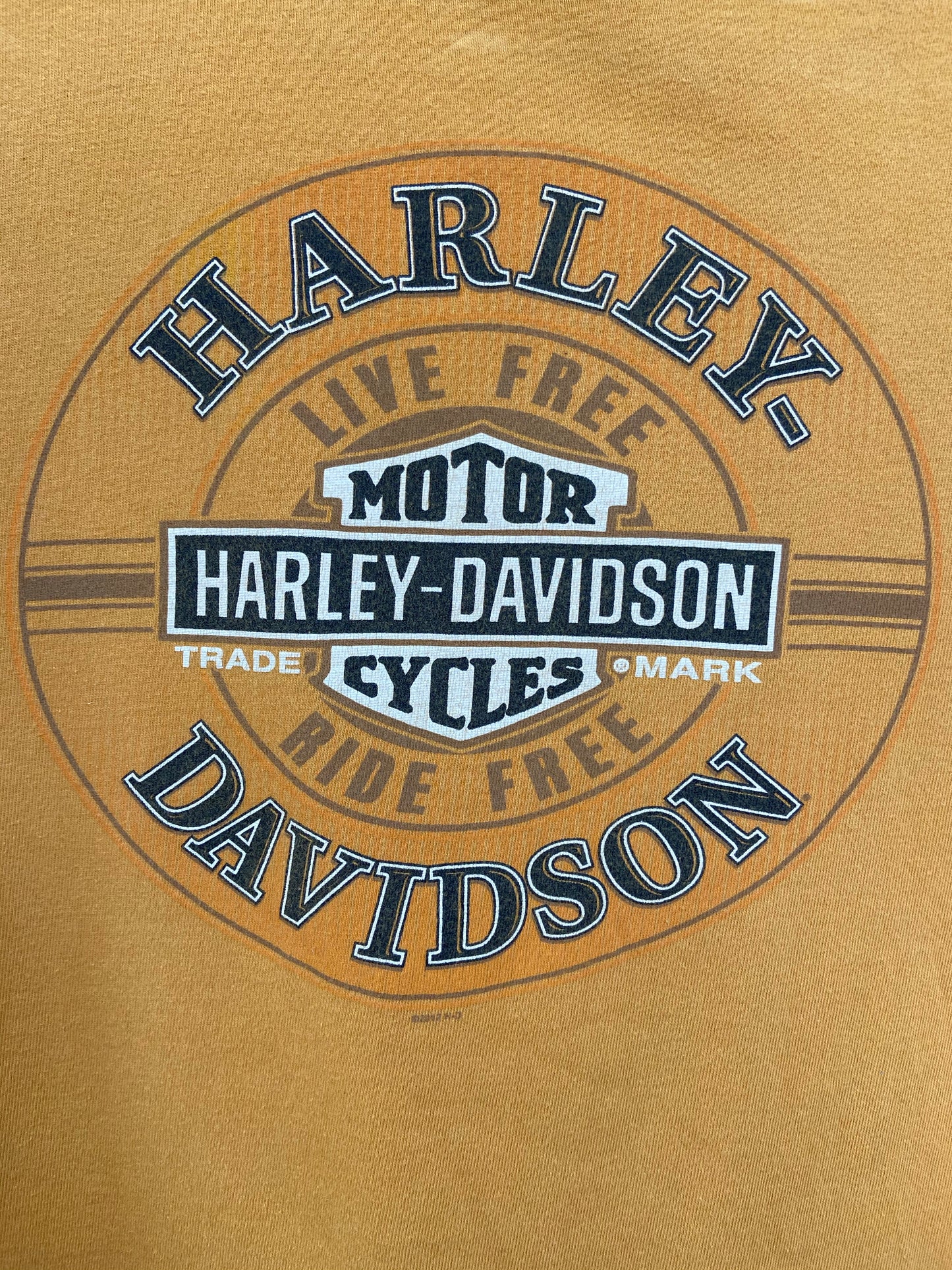 Orange Harley Davidson Las Vegas Muscle Tee