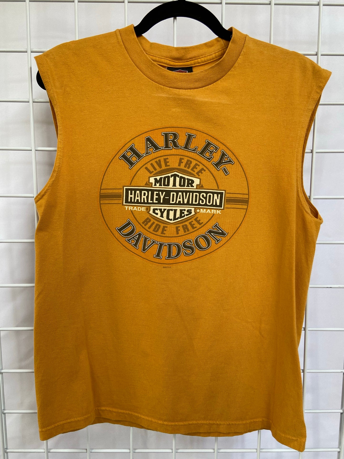 Orange Harley Davidson Las Vegas Muscle Tee