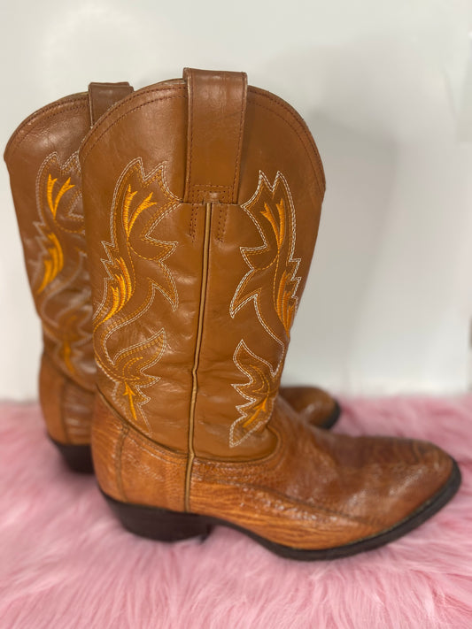 Tan Cowboy Boots - 7.5/8