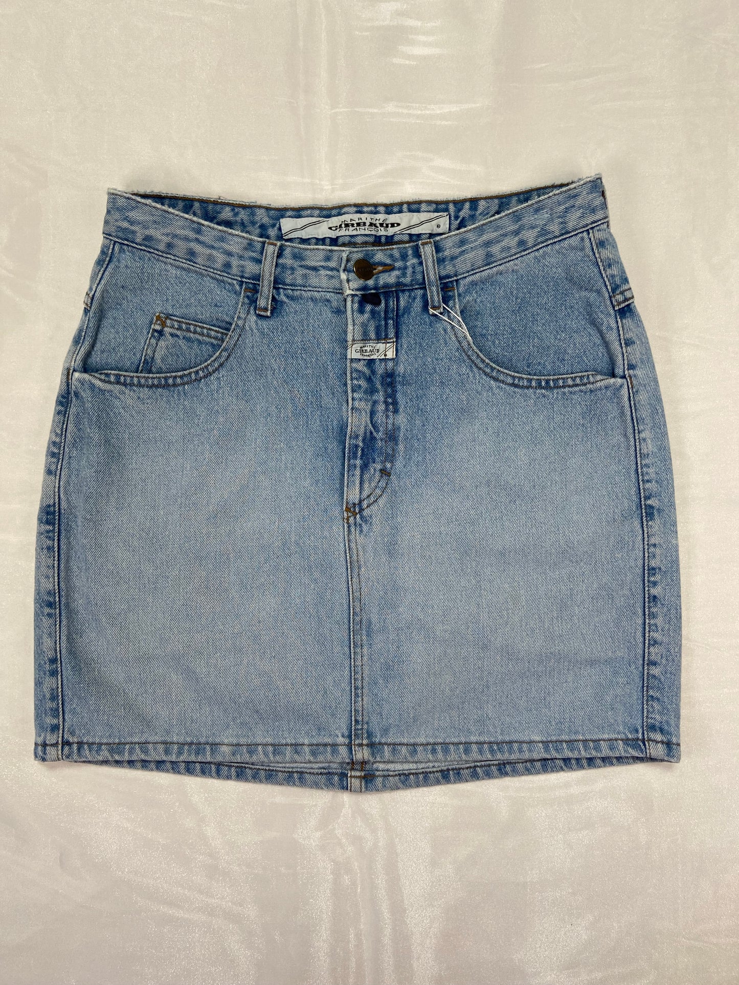 Light Wash Denim Skirt - 29”