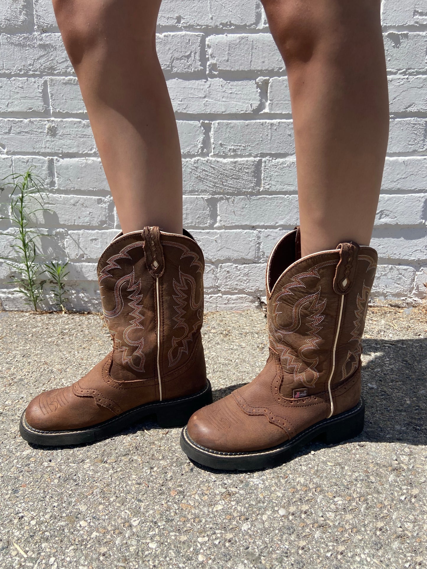 Brown Cowboy Boots - 7