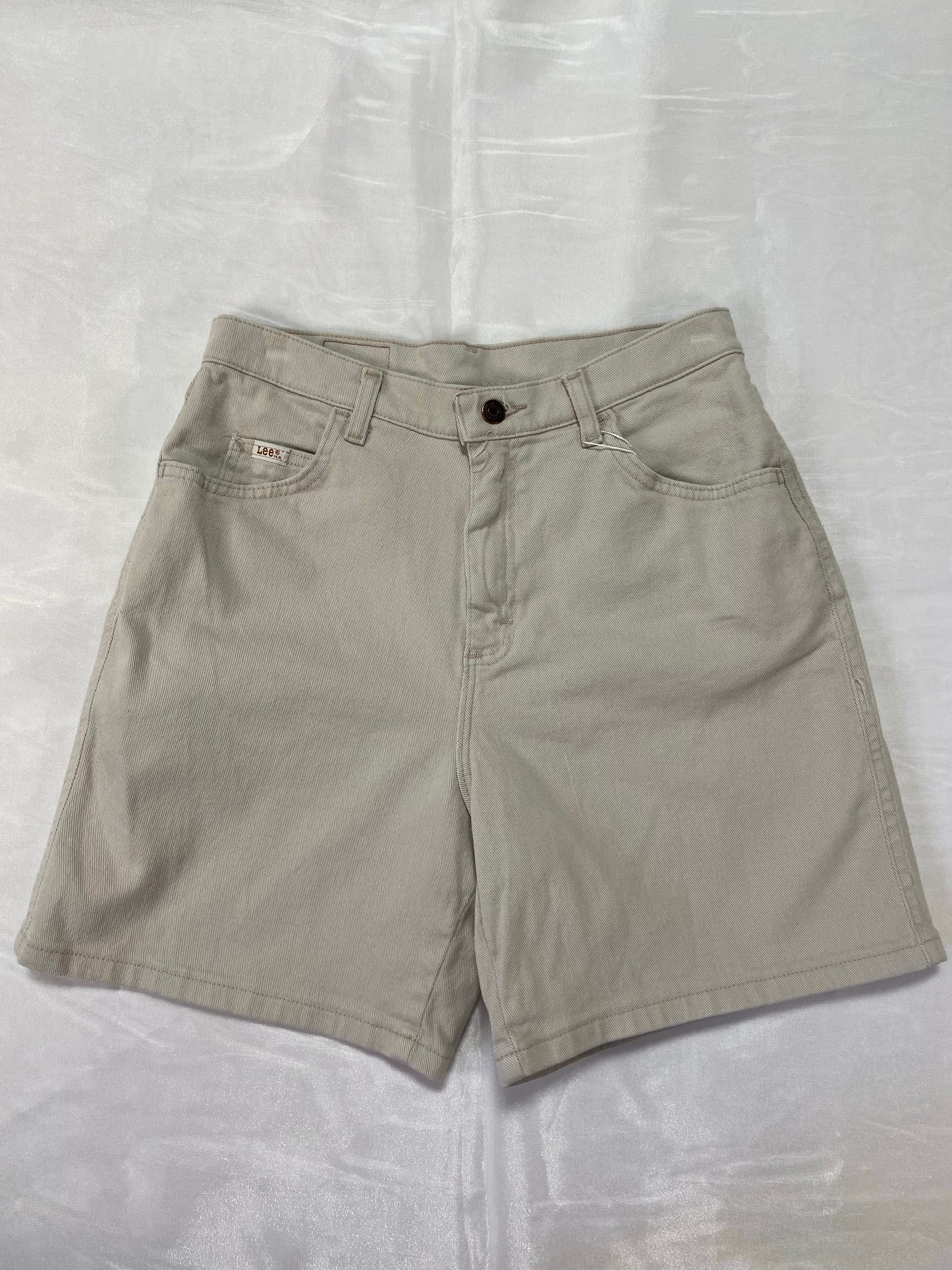 Khaki Lee Denim Shorts - 28”